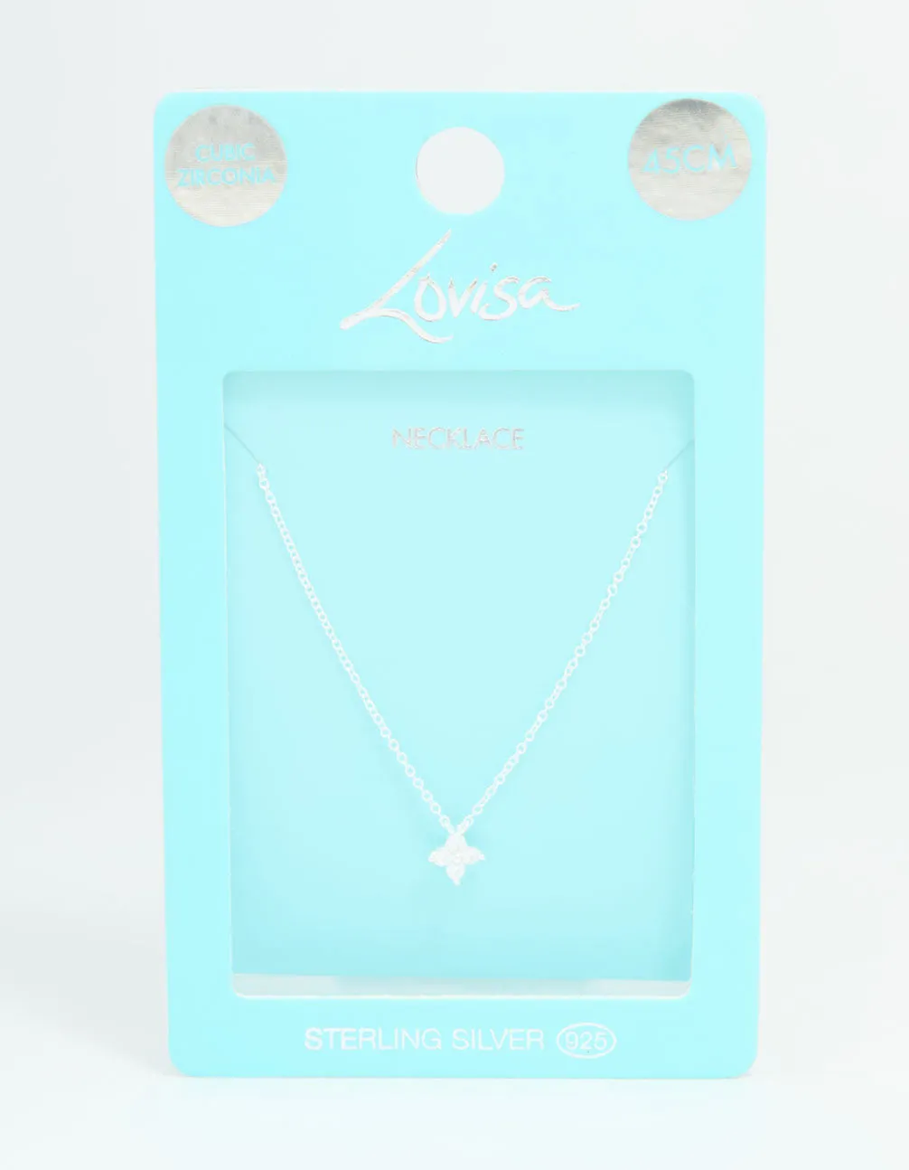 Sterling Silver Cubic Zirconia Micro Flower Pendant Necklace sold by lovisa product image thumbnail 5