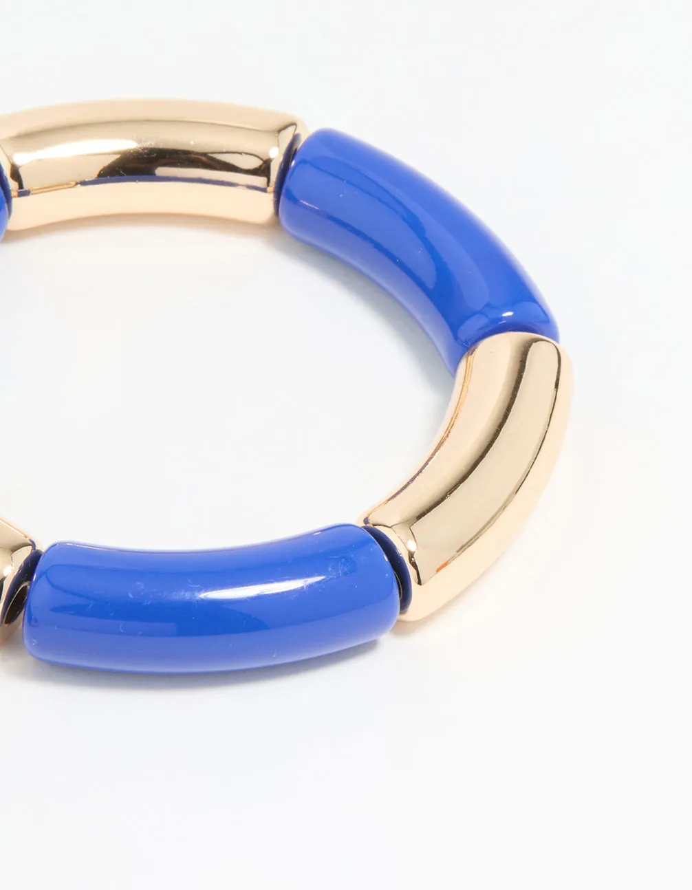 Gold Blue Acrylic Stretch Bangles 2-Pack sold by lovisa product image thumbnail 3