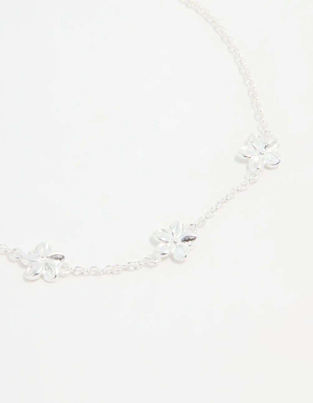 Sterling Silver Flower Trio Bracelet sold by lovisa product image thumbnail 2