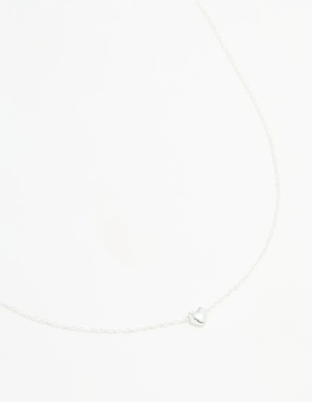 Sterling Silver Heart Pendant Necklace sold by lovisa