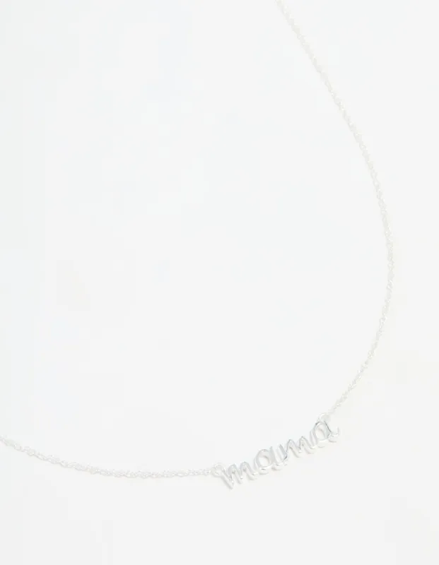 Sterling Silver Mama Pendant Necklace sold by lovisa