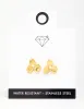 Waterproof Gold Plated Stainless Steel Pearl Flower Stud Earrings sold by lovisa