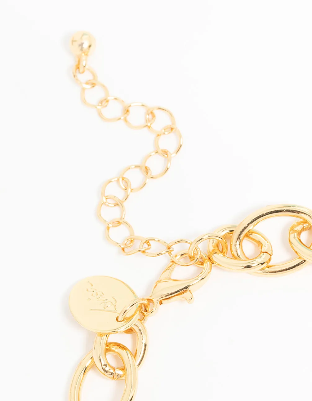 Gold Chunky Cross Charm Bracelet sold by lovisa product image thumbnail 3