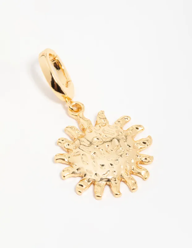 Gold  Molten Sun Charm sold by lovisa