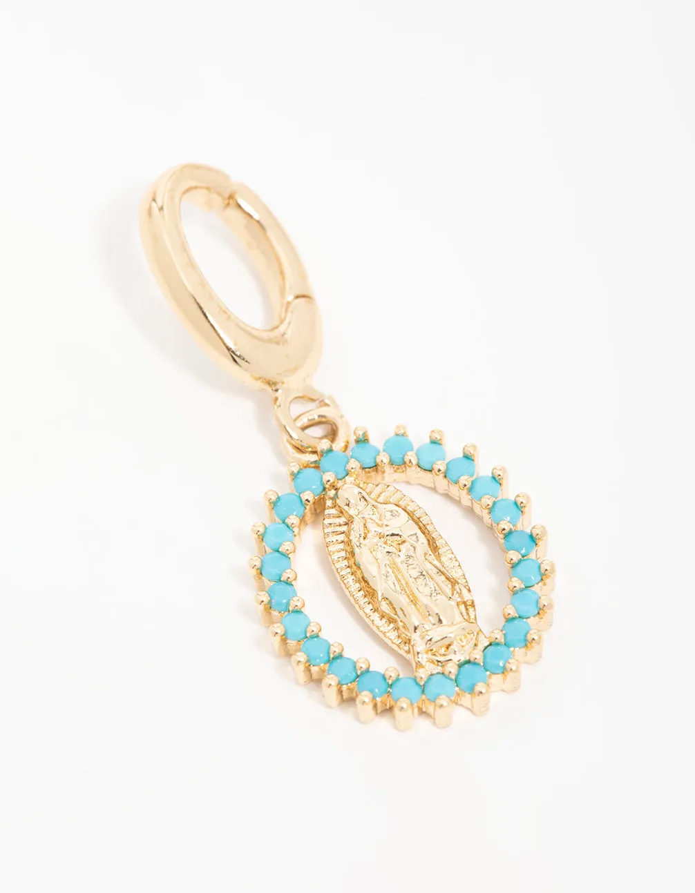 Gold Plated Cubic Zirconia Mary Charm sold by lovisa