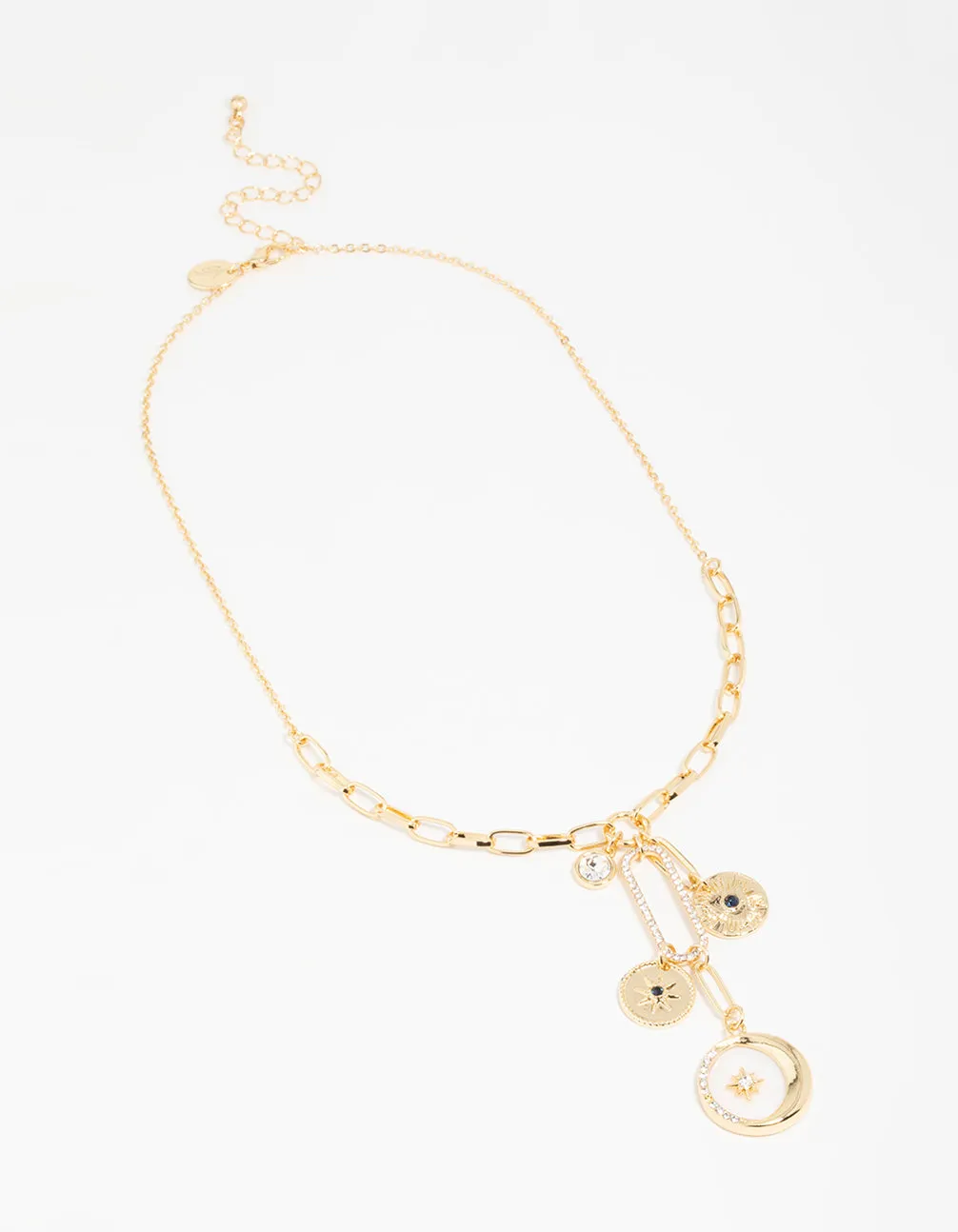 Gold Triple Coin Heart Necklace sold by lovisa product image thumbnail 2