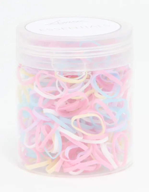 Pastel Elastic Hair Ties 350-Pack sold by lovisa