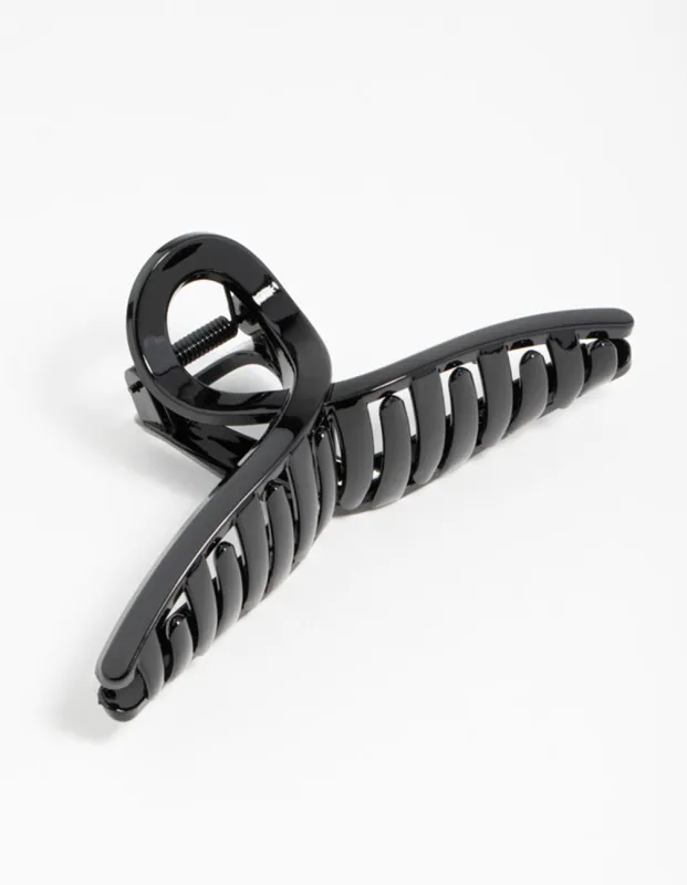 Black Loop Hair Claw Clip sold by lovisa