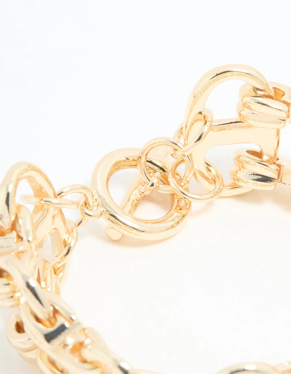 Gold Mariner Ladder T & O Bracelet sold by lovisa product image thumbnail 3