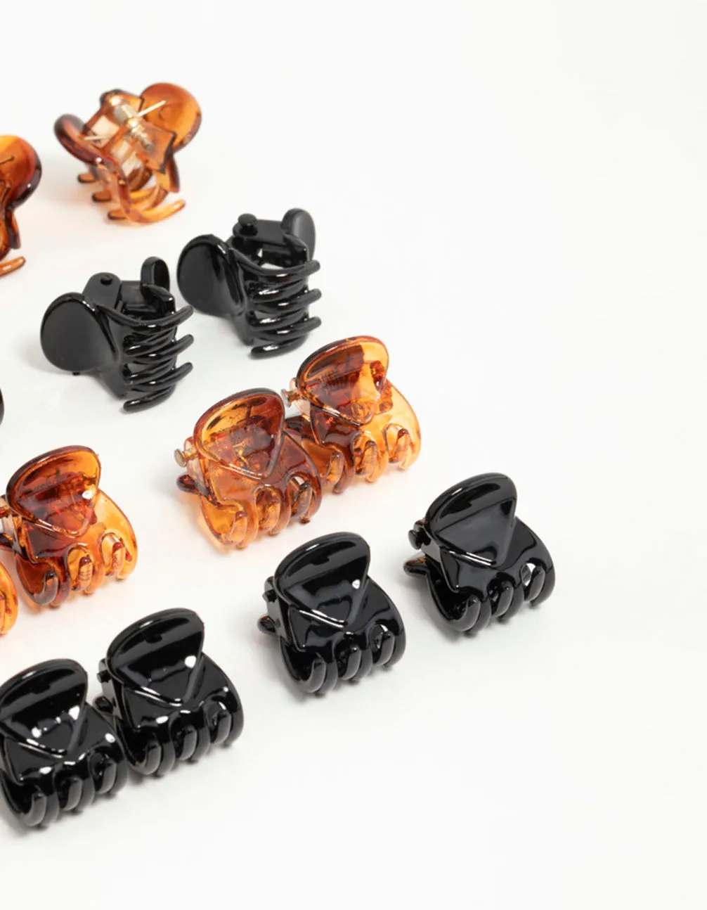 Neutral Mini Claw Clips 24-Pack sold by lovisa product image thumbnail 3