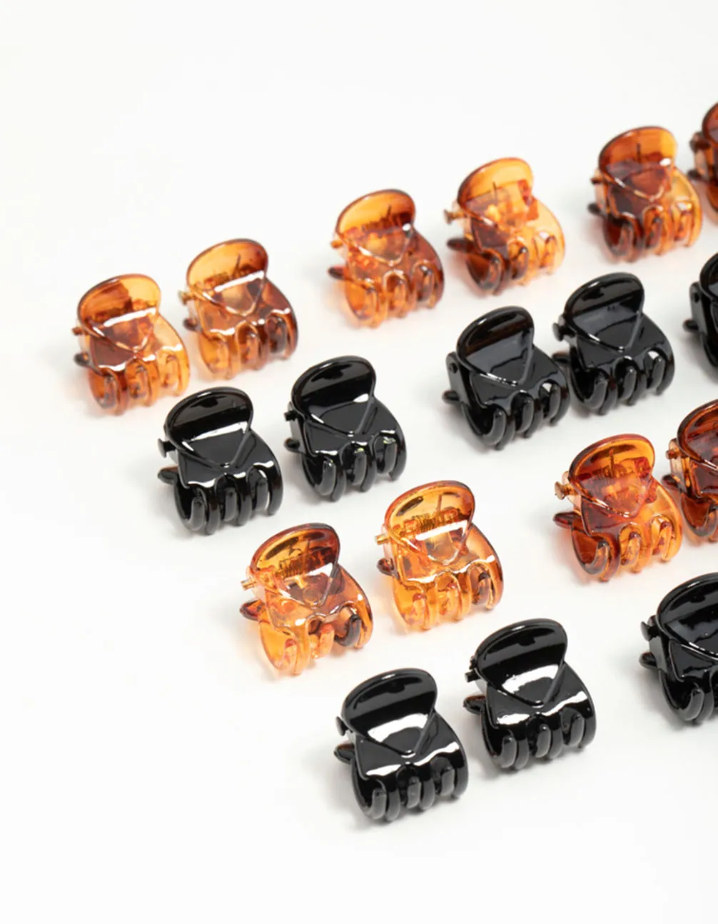 Neutral Mini Claw Clips 24-Pack sold by lovisa product image thumbnail 2