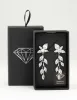 Silver Cubic Zirconia Leaf Flower Drop Earrings sold by lovisa