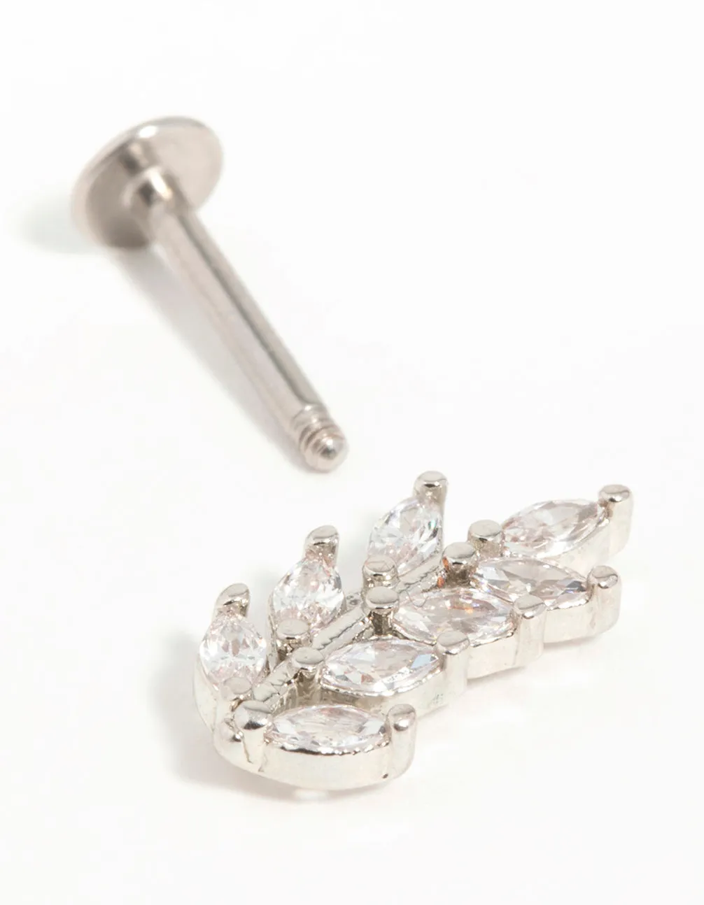 Surgical Steel Cubic Zirconia Vine Flatback Stud sold by lovisa product image thumbnail 2