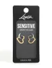 Gold Plated Surgical Steel Heart Hoop Earrings sold by lovisa