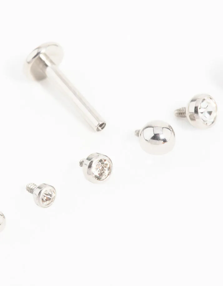 Surgical Steel Cubic Zirconia Flat Back Pack sold by lovisa product image thumbnail 2