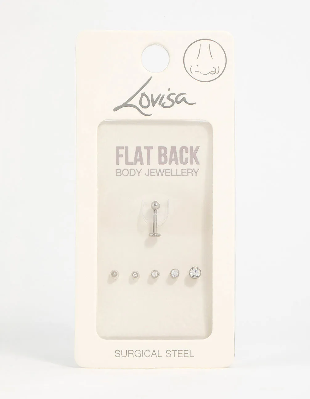 Surgical Steel Cubic Zirconia Flat Back Pack sold by lovisa product image thumbnail 3