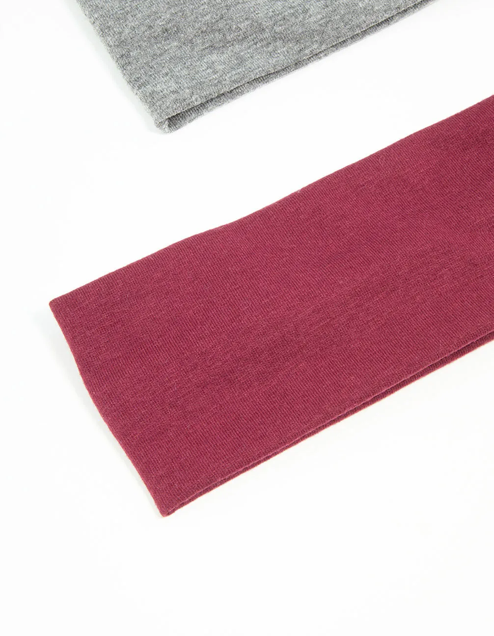Red & Grey Fabric Stretch Headbands 2-Pack sold by lovisa product image thumbnail 3