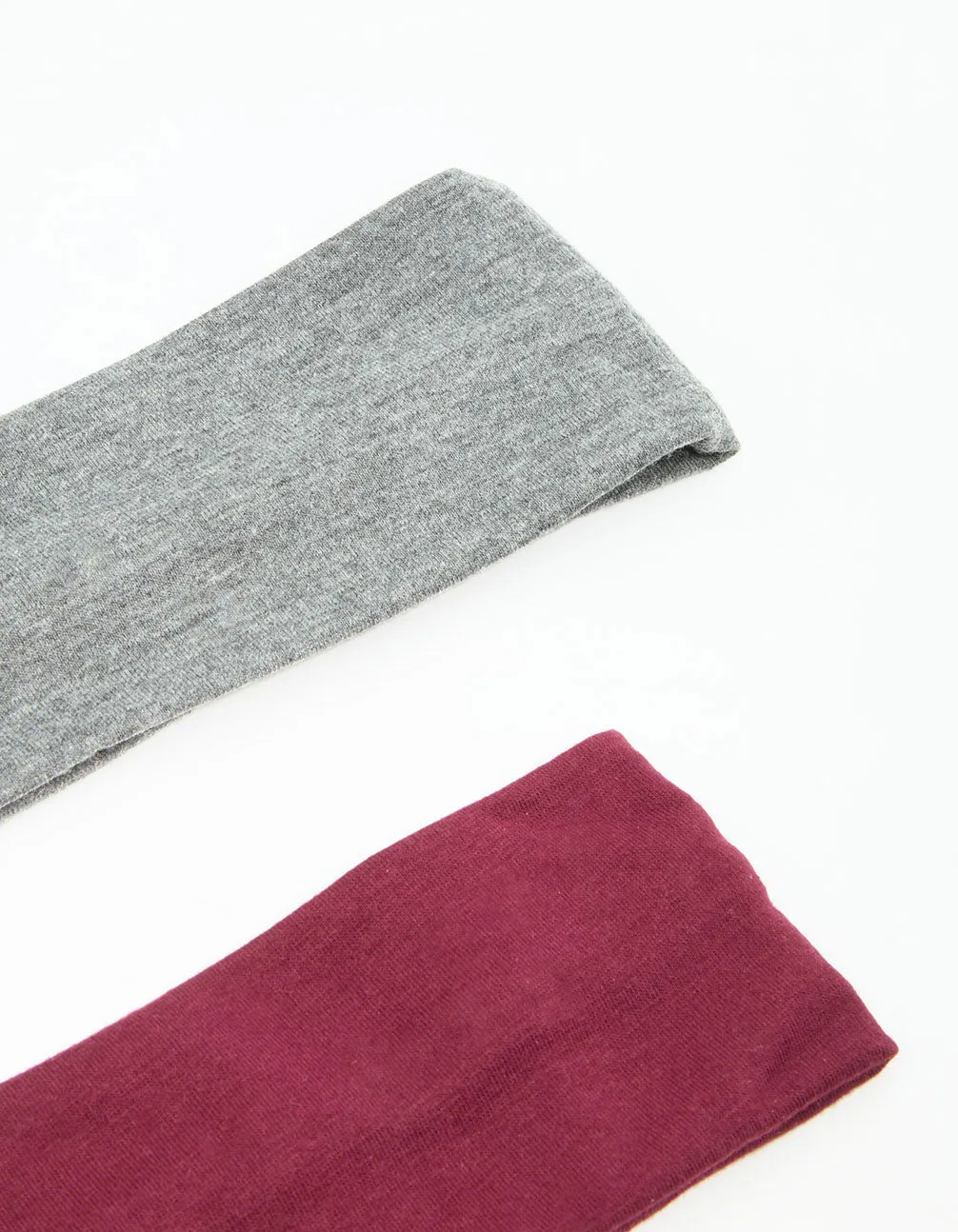 Red & Grey Fabric Stretch Headbands 2-Pack sold by lovisa product image thumbnail 2