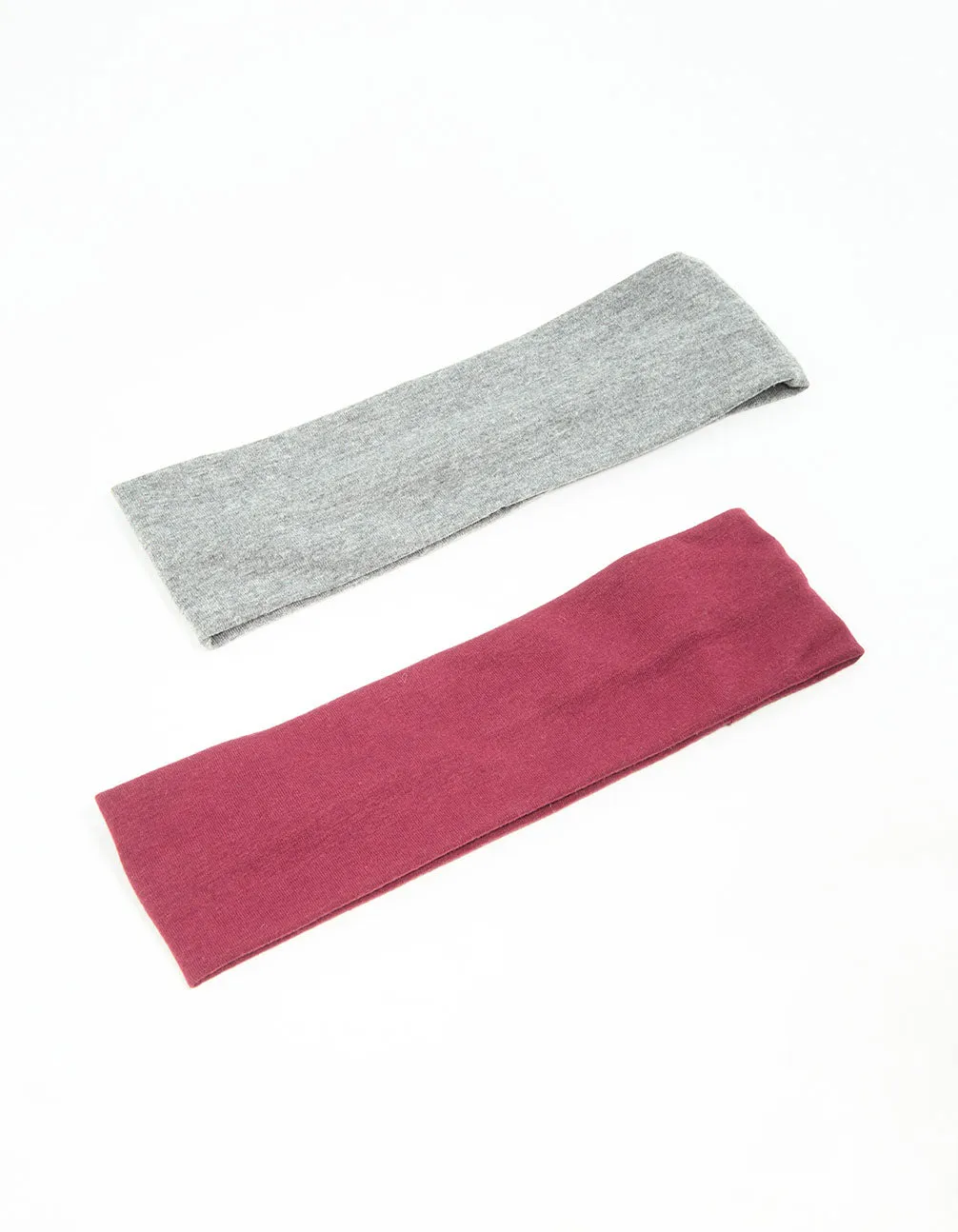 Red & Grey Fabric Stretch Headbands 2-Pack sold by lovisa