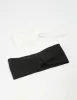 Black & White Ribbed Fabric Twist Stretch Headbands 2-Pack sold by lovisa