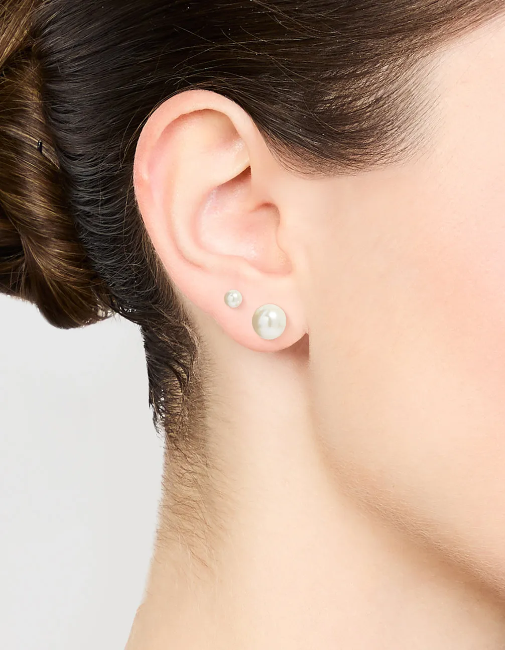 Gold Plated Surgical Steel Pearl Stud Earrings 2-Pack sold by lovisa product image thumbnail 2