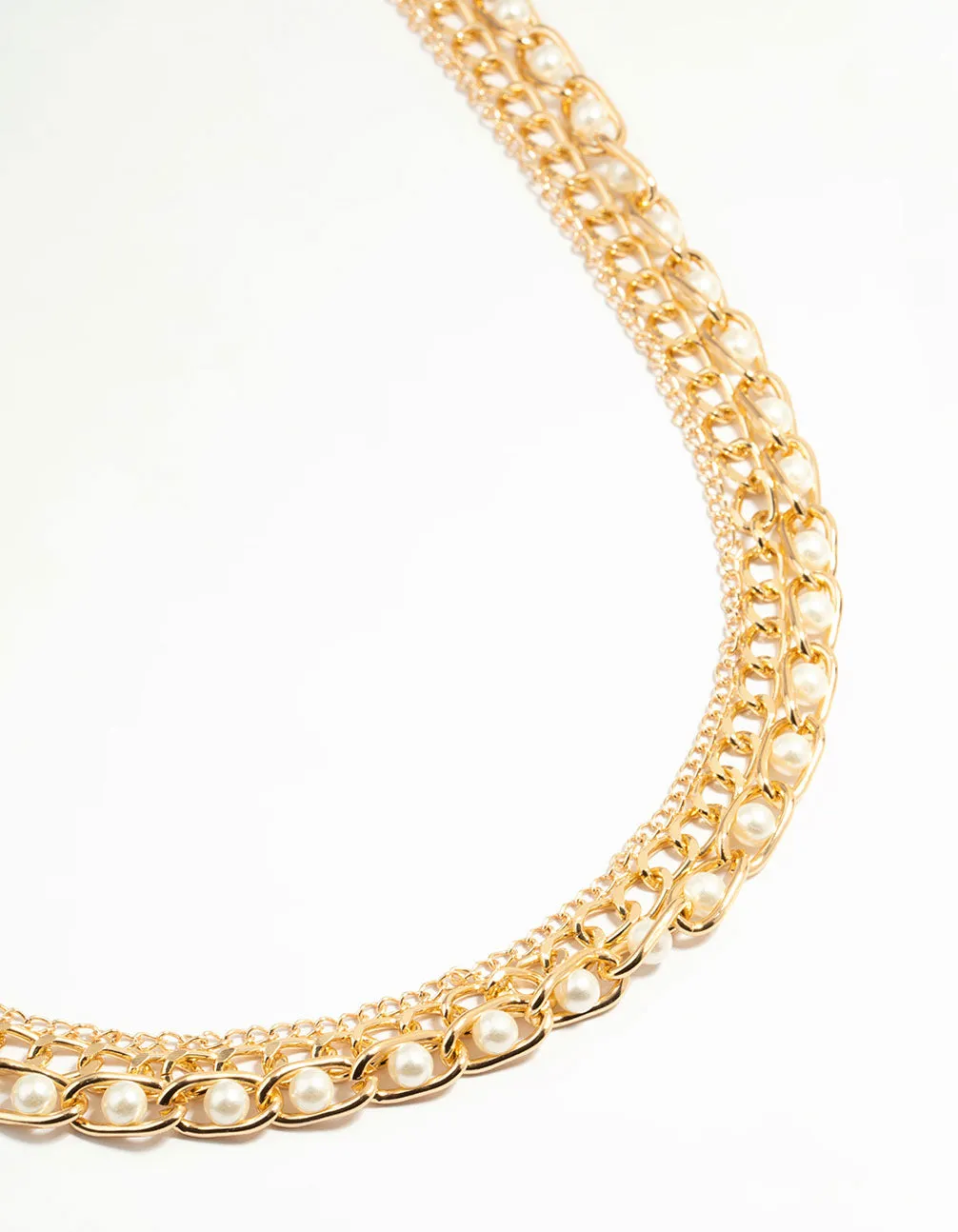 Gold Pearl Mixed Chain Belt sold by lovisa product image thumbnail 2