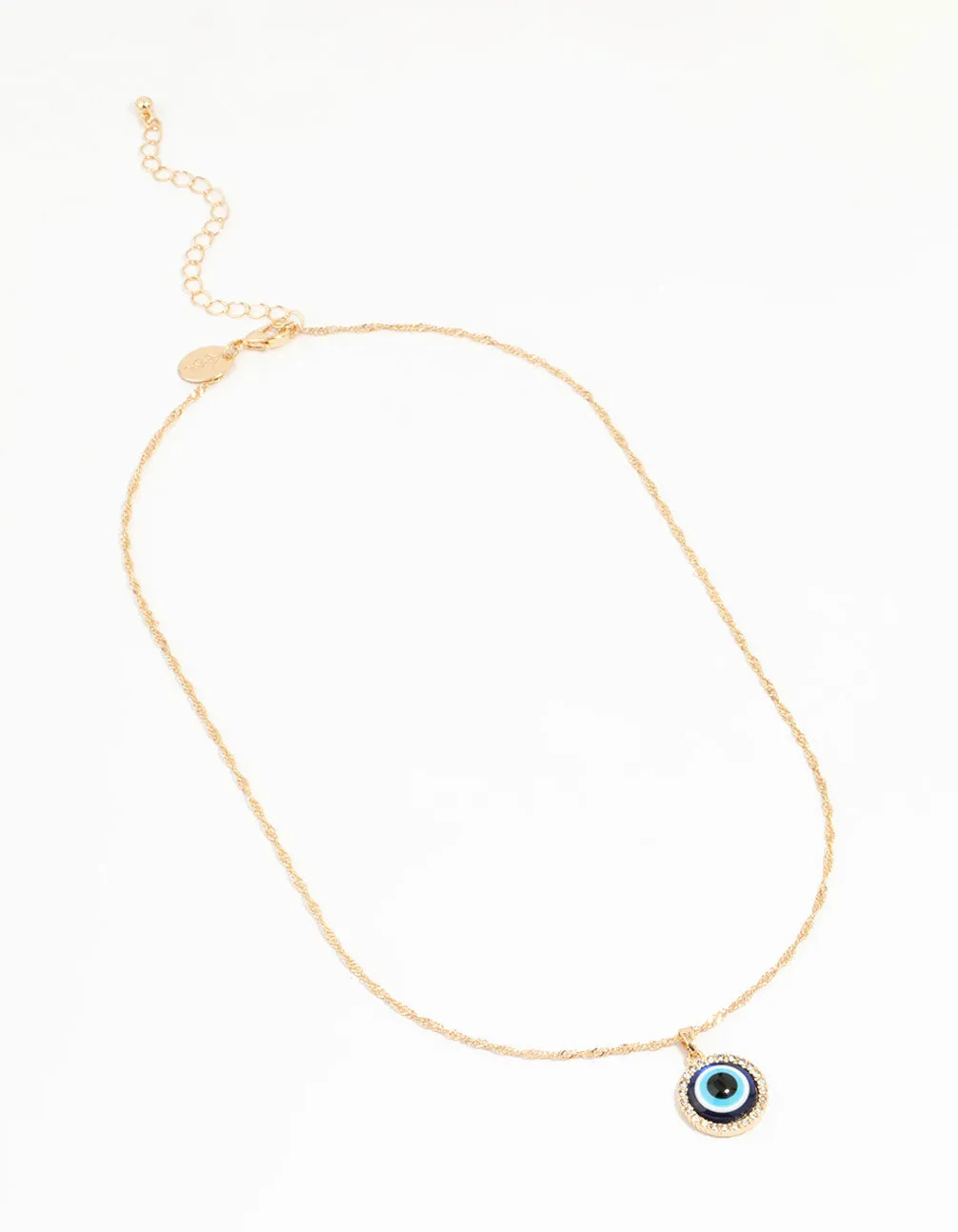 Gold Evil Eye Pendant Necklace sold by lovisa product image thumbnail 4