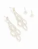 Silver Ornate Diamante Drop & Stud Earrings 2-Pack sold by lovisa