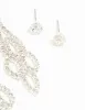 Silver Ornate Diamante Drop & Stud Earrings 2-Pack sold by lovisa