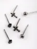 Sterling Silver Cross & Diamante Stud Earring Pack sold by lovisa