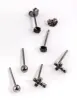 Sterling Silver Cross & Diamante Stud Earring Pack sold by lovisa