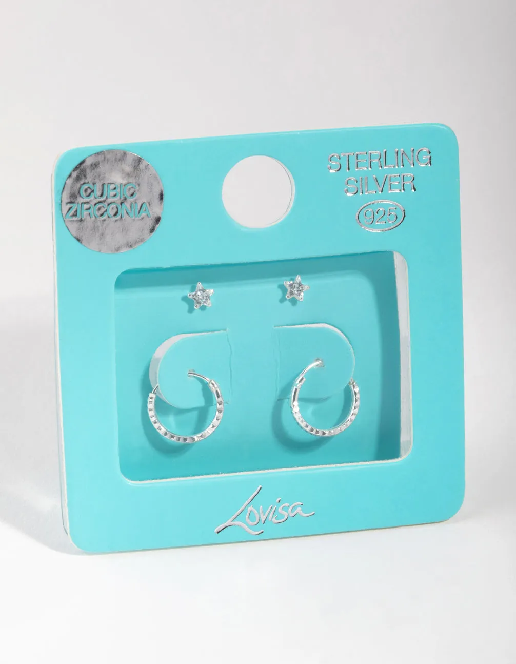 Sterling Silver Star Stud & Hoop Earrings sold by lovisa product image thumbnail 3