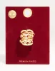 Gold Plated Zigzag Stacking Rings 7-Pack sold by lovisa
