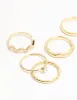 Gold Plated Zigzag Stacking Rings 7-Pack sold by lovisa