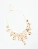 Gold Organic Disc Droplet Necklace sold by lovisa