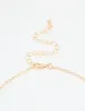 Gold Organic Disc Droplet Necklace sold by lovisa