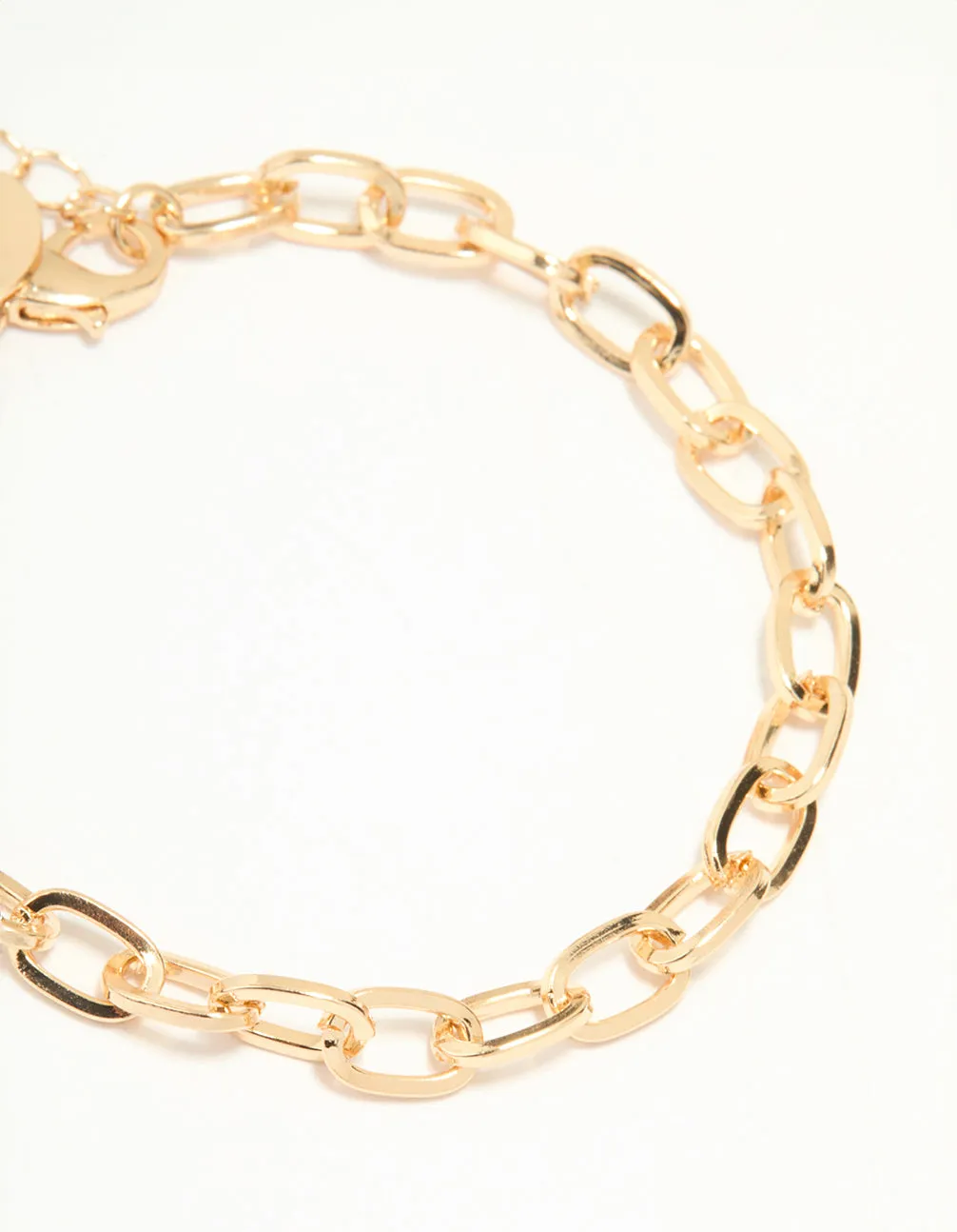 Gold Smooth & Chain Bracelets 4-Pack sold by lovisa product image thumbnail 3