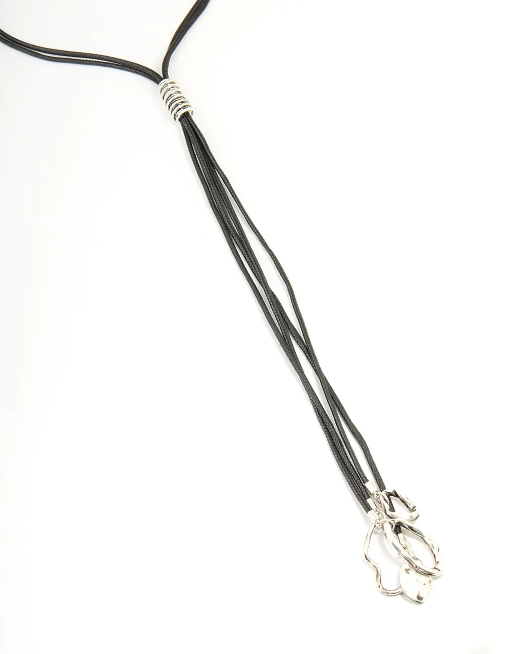 Antique Silver Cord Tassel Necklace sold by lovisa product image thumbnail 2