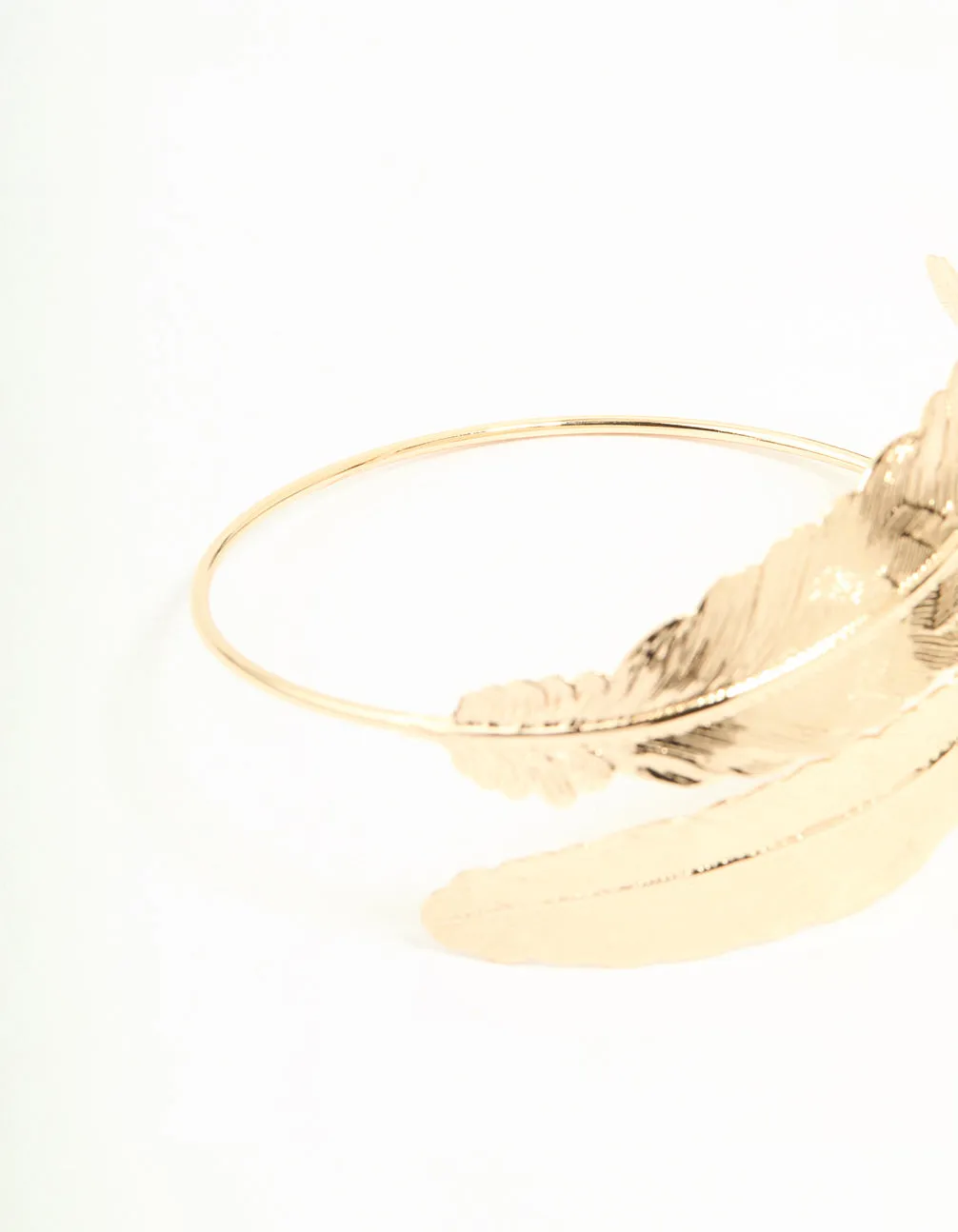 Gold Double Feather Arm Cuff sold by lovisa product image thumbnail 3