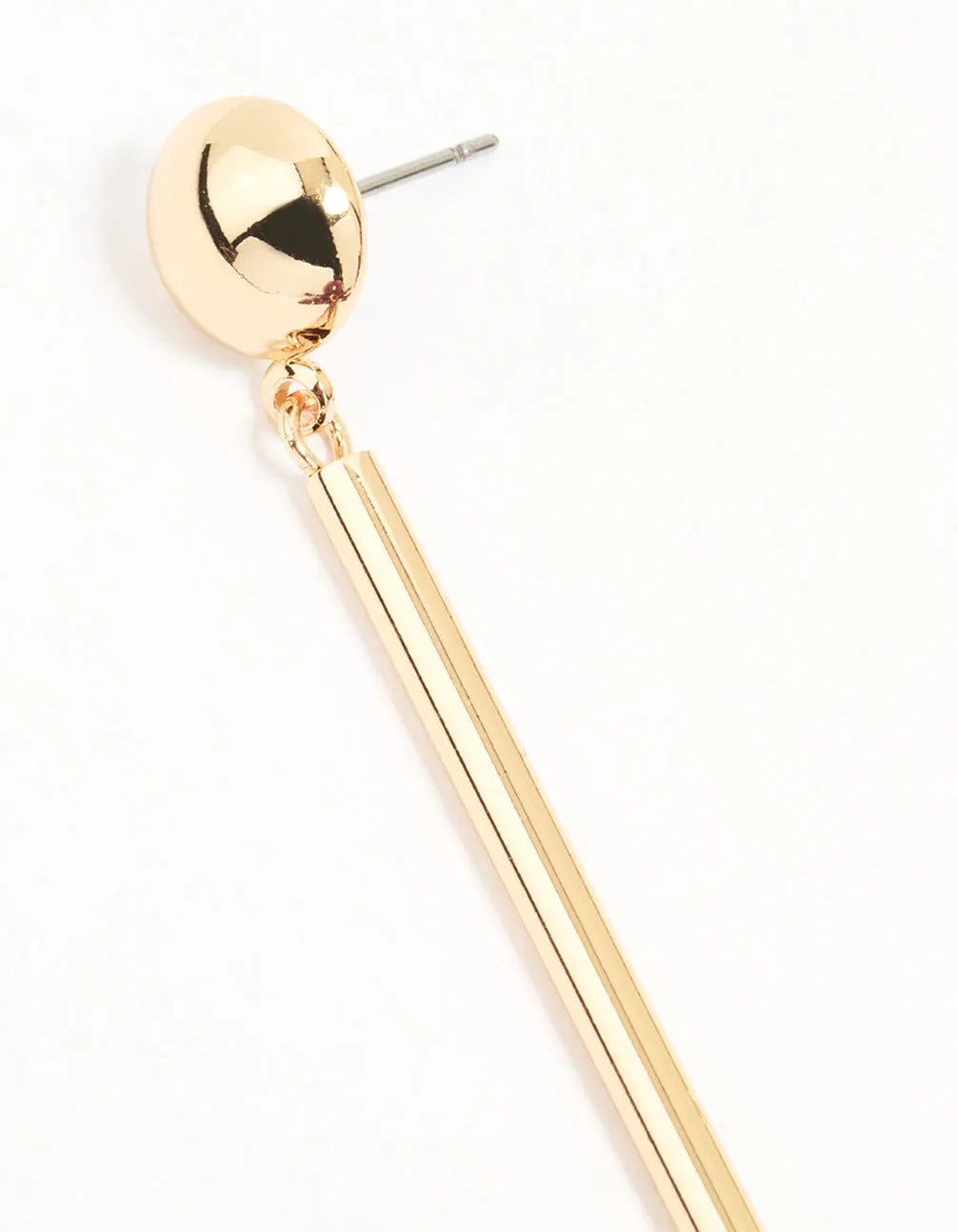 Gold Red Acrylic Orchid & Chain Drop Earrings sold by lovisa product image thumbnail 2