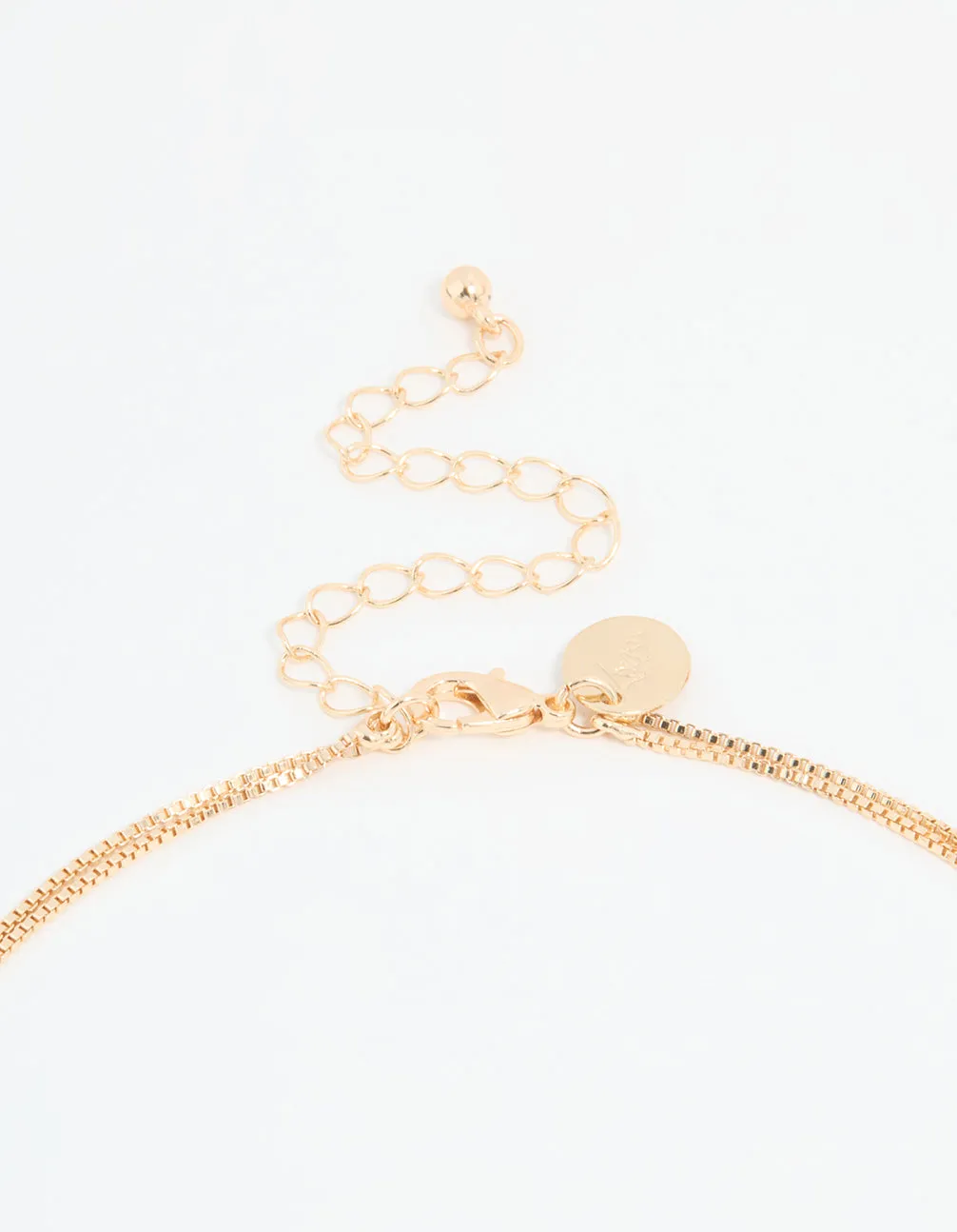 Gold Disc Pendant & Tassel Layered Necklace sold by lovisa product image thumbnail 3