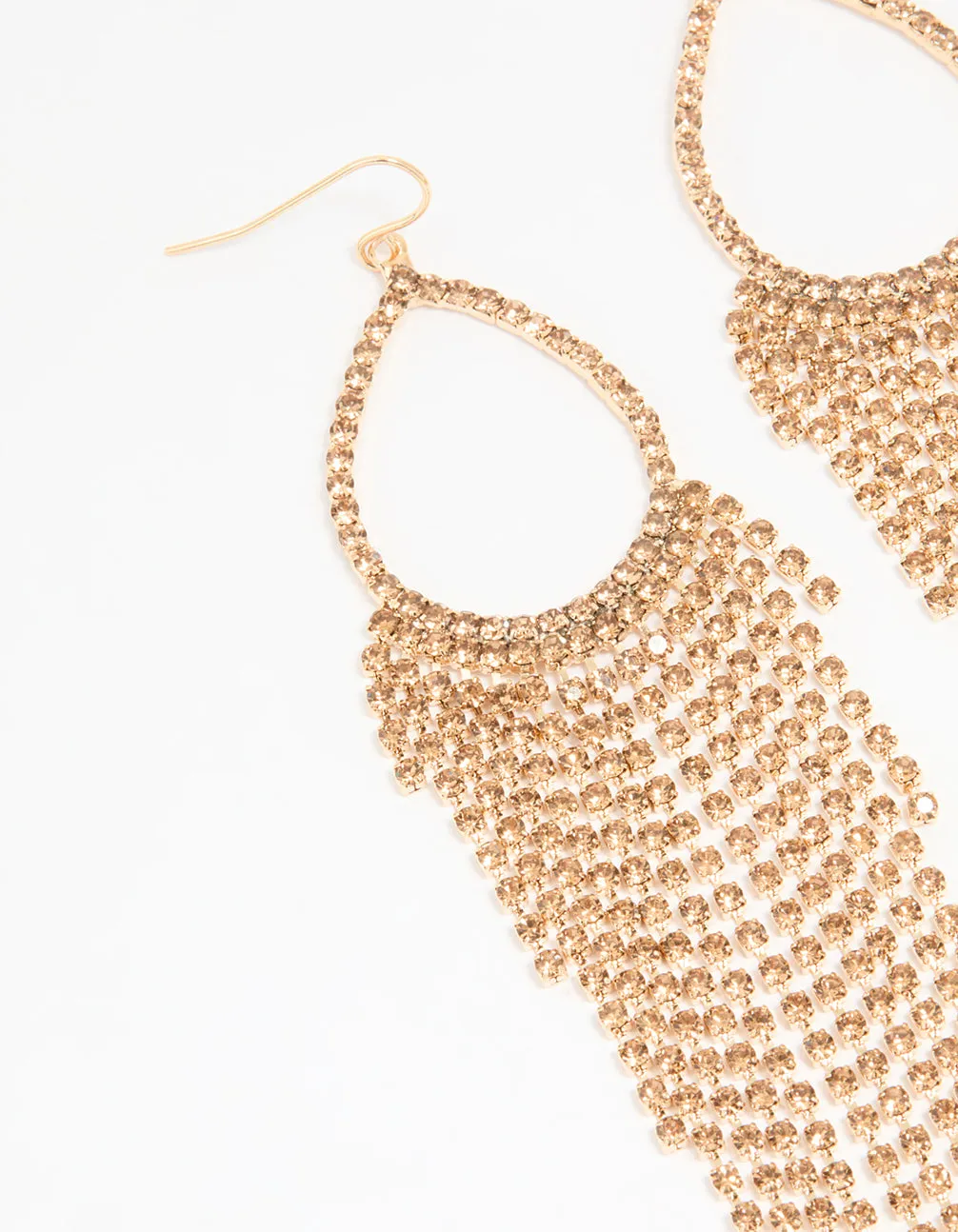 Gold Cupchain Fringe Drop Earrings sold by lovisa product image thumbnail 2