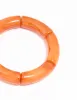 Orange Acrylic Bamboo Stretch Bracelets 3-Pack sold by lovisa