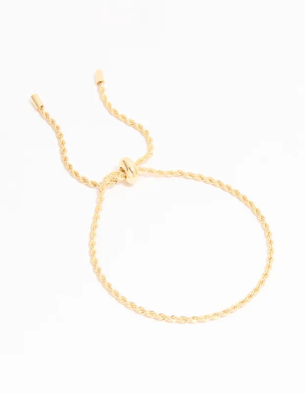 Gold Plated Detailed Chain Toggle Bracelet sold by lovisa