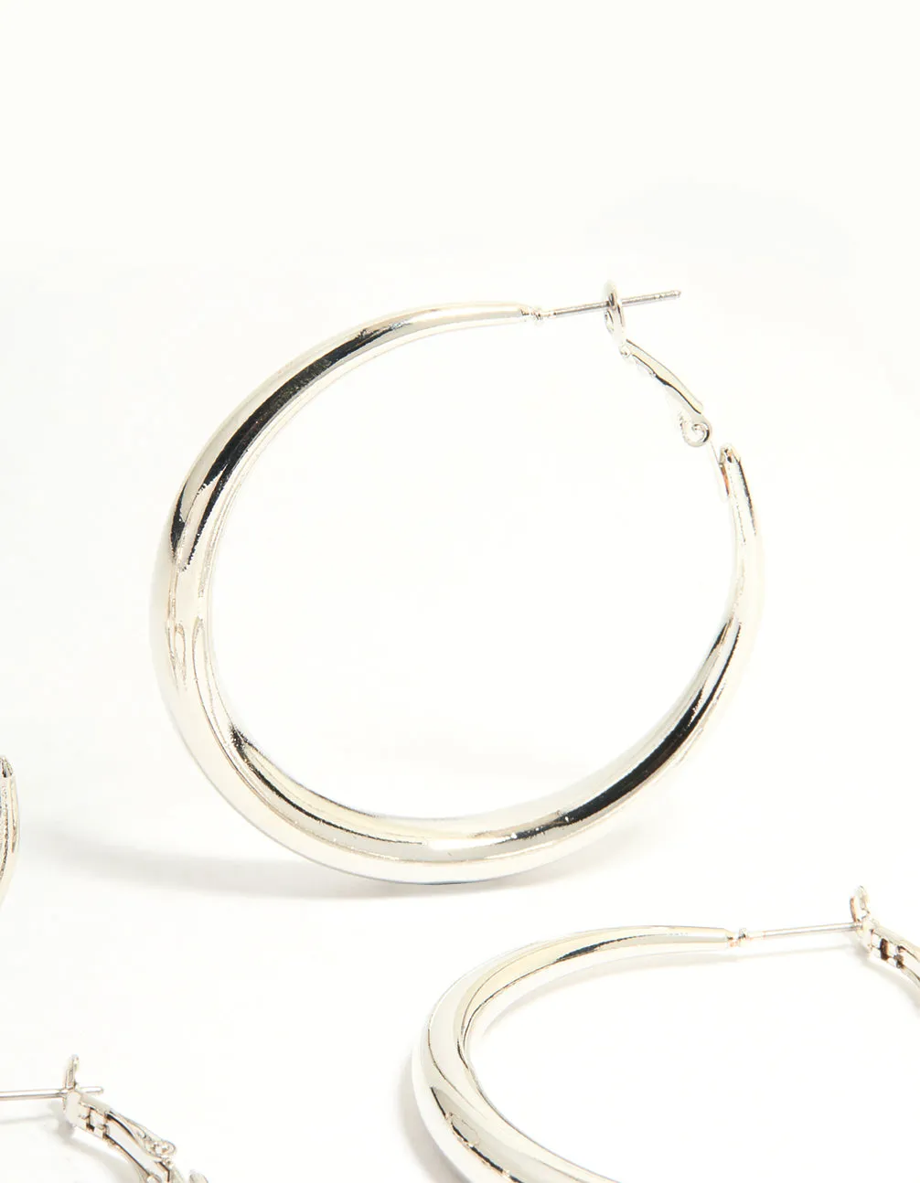 Silver Smooth Hoop Earrings 3-Pack sold by lovisa product image thumbnail 3