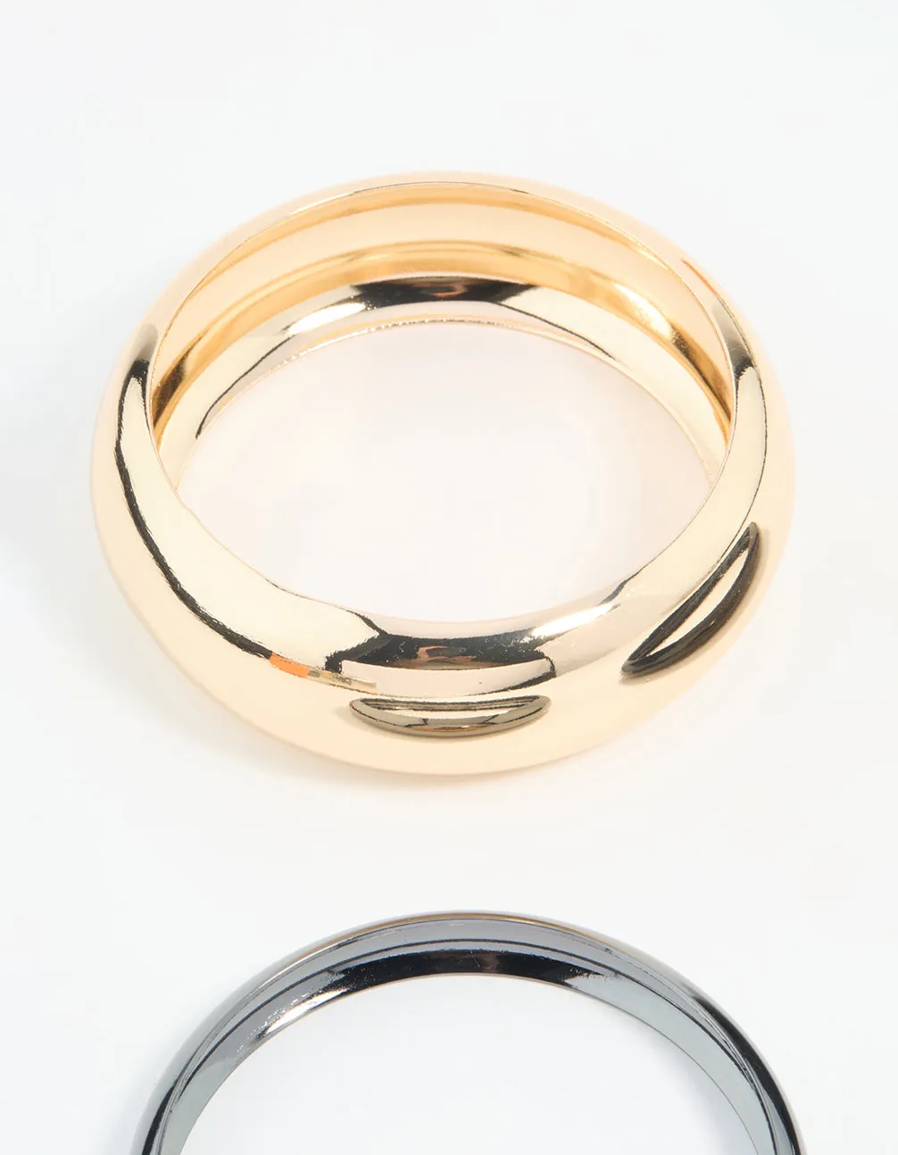 Mixed Metal Dark Blue Bangles 3-Pack sold by lovisa product image thumbnail 2