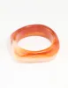 Orange Acrylic Square & Oval Bangle sold by lovisa