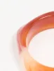 Orange Acrylic Square & Oval Bangle sold by lovisa