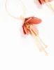 Gold Red Mini Flower Drop Earrings sold by lovisa