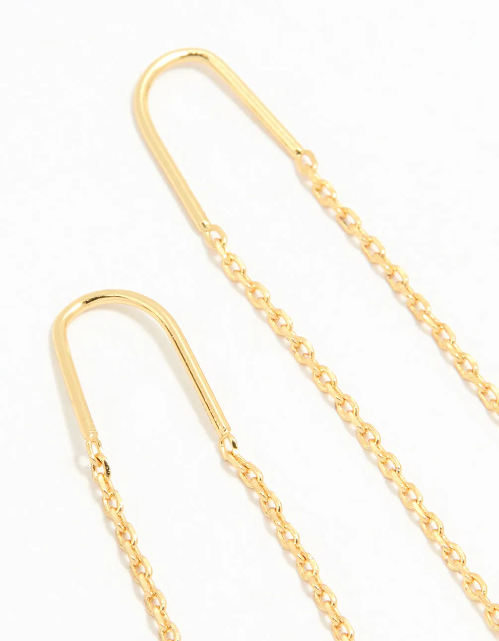 Gold Plated Cubic Zirconia Thread Through Earrings sold by lovisa product image thumbnail 3